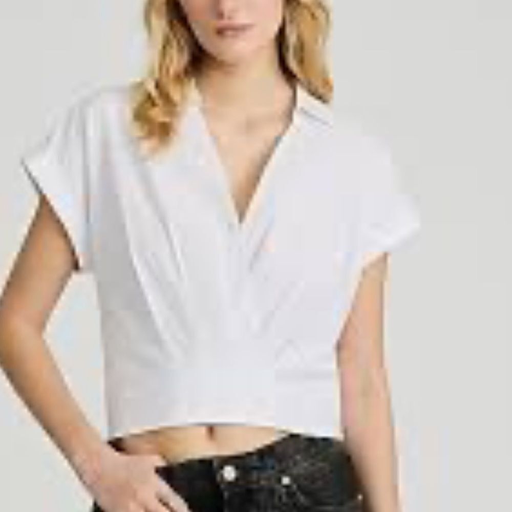 INC Wrap top linen blend size large